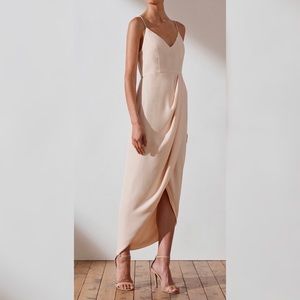 NEW Shona Joy Core Cocktail Dress in ‘Nude’ US 6